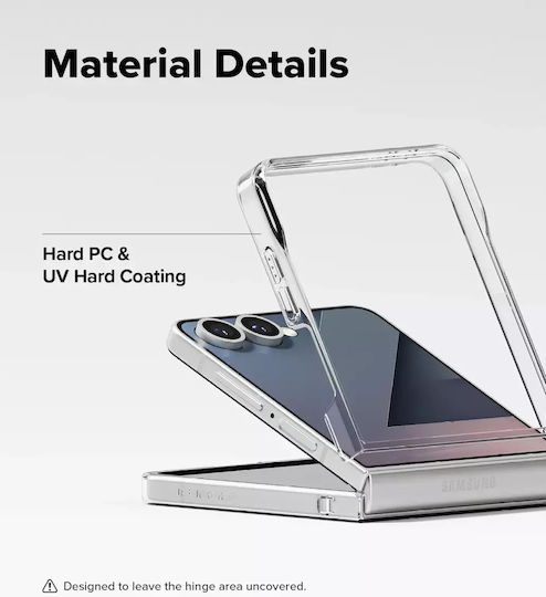 Ringke Slim Magnetic Книга Пластмаса 1.2мм Прозрачен (Galaxy Z Flip7)