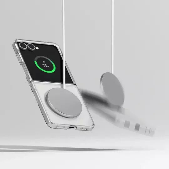 Ringke Fusion Magnetic Книга Силикон / Пластмаса 2мм Прозрачен (Galaxy Z Flip7)