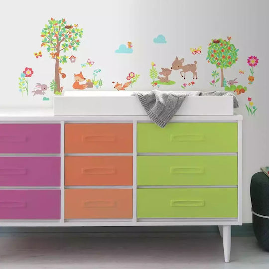 RoomMates Decor Детска стикерна за стена Стена Forest Animals 39бр