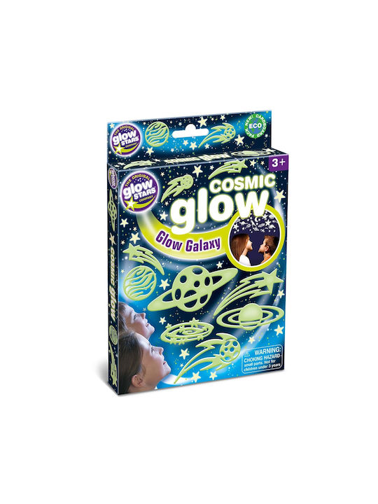 Great Explorations Kinder Wandsticker Wand Leuchtend Galaxie Cosmic Glow 12Stück