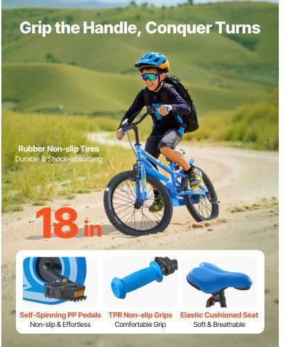 Vevor 18" Детски Велосипед BMX Син