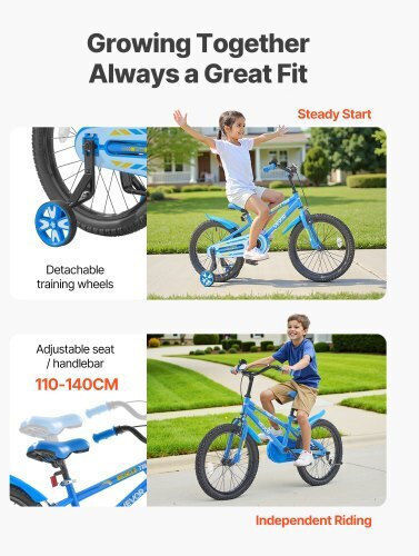 Vevor 18" Детски Велосипед BMX Син