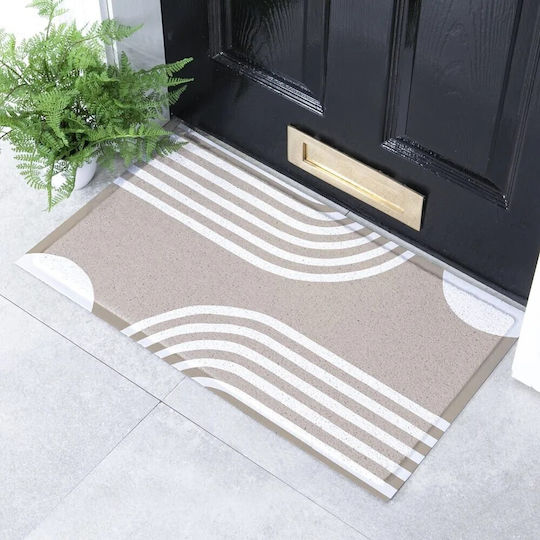 Artsy Mats Πατάκι Εισόδου Abstract Lines Beige Μπεζ 70x40εκ. -AMDMW-BEIGEABSLINES-7040 Μπεζ