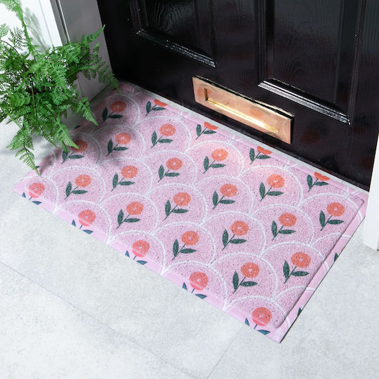 Artsy Mats Πατάκι Εισόδου Pink Floral Pattern Ροζ 70x40εκ. -AMDMW-PINKFLORALPATT-7040 Ροζ