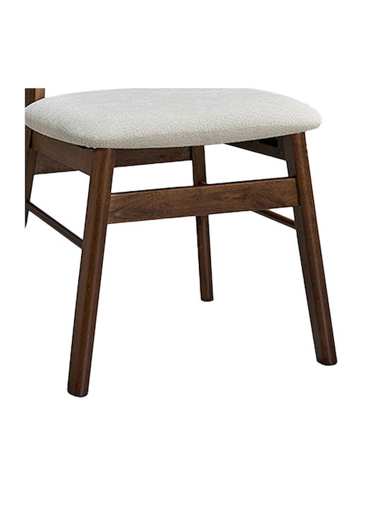 Cairo Stühle Küche Walnut-ecru 1Stück 47x47x76cm