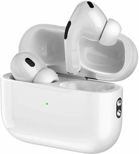 Pavareal P3 In-ear Bluetooth Handsfree Ακουστικά με Θήκη Φόρτισης Λευκά