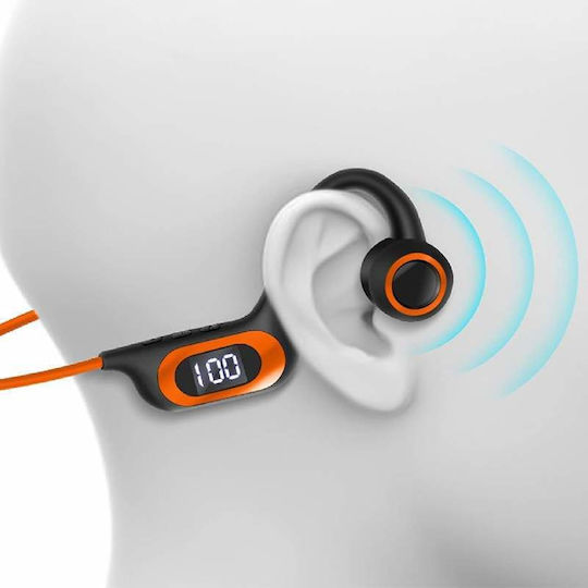 Bone Conduction Bluetooth Handsfree Earphones with Sweat Resistance MicroUSB Card Support 6D Surround