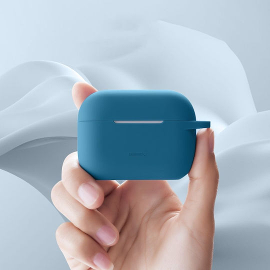 ESR AirPods Pro Bounce Hülle Silikon mit Haken in Blau Farbe für Apple AirPods Pro