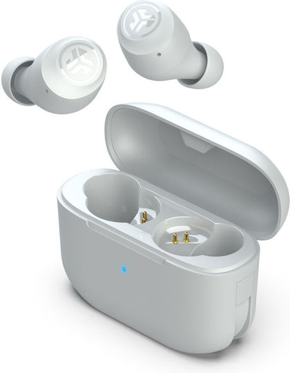Jlab GO Air Pop Plus In-ear Bluetooth Handsfree Ακουστικά με Θήκη Φόρτισης Λευκά