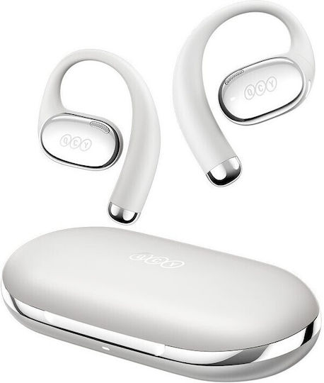 QCY Crossky R70 Open Ear Bluetooth Handsfree Earphones with Sweat Resistance and Charging Case Gray
