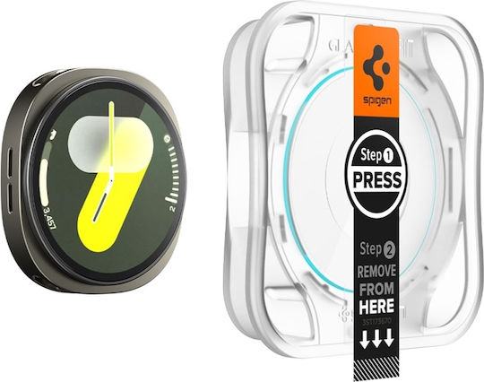 Spigen EZ Fit Gehärtetes Glas für die Samsung Galaxy Watch 8/9 44mm 2Stk AGL09876