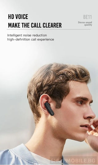 XO BE11 Earbud Bluetooth хендсфри Слушалка Бял