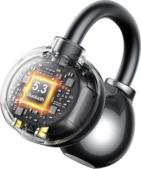 Usams R02 Open Ear Bluetooth Handsfree Ακουστικά με Θήκη Φόρτισης Γκρι