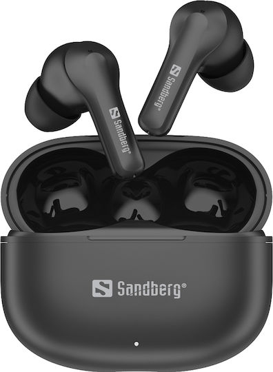 Sandberg Play'n Go In-ear Bluetooth Handsfree Căști cu Carcasă de Încărcare Negru