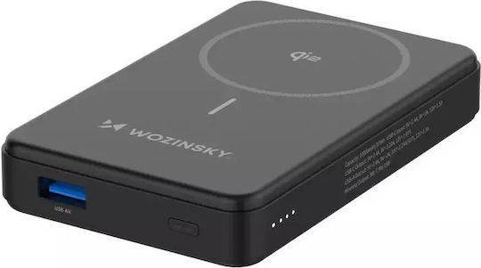 Wozinsky WLWP-10KA0Y3S Power Bank 10000mAh 22.5W με Θύρα USB-A και Θύρα USB-C Power Delivery Μαύρο