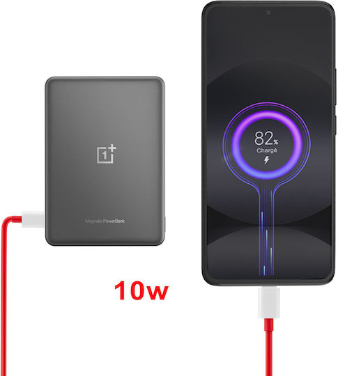 OnePlus Slim Magnetic MagSafe Power Bank 5000mAh 10W with USB-C Port Silver