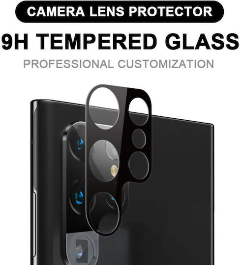 Techsuit Full Προστασία Κάμερας Tempered Glass Μαύρο για το Galaxy S23 Ultra