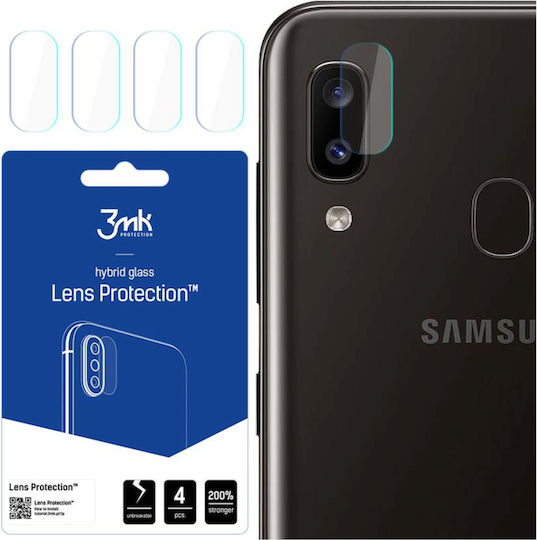 3MK Flexible Glass Lens Protector Camera Protection Tempered Glass Transparent for the Galaxy A20e