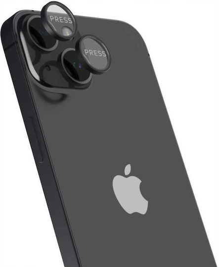 Spacecase Quickfit Protecție Cameră Tempered Glass Black pentru iPhone 14, iPhone 14 Plus