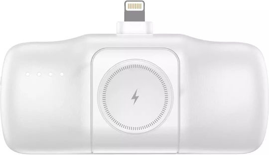 Wozinsky WF16-YLS Lightning Power Bank 5000mAh 15W с USB-C порт Бял