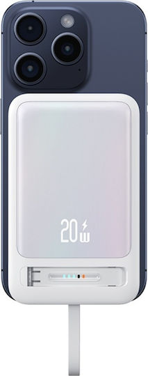 Usams XM Series CD219 MagSafe Power Bank 10000mAh 22.5W mit USB-C Anschluss Rosa