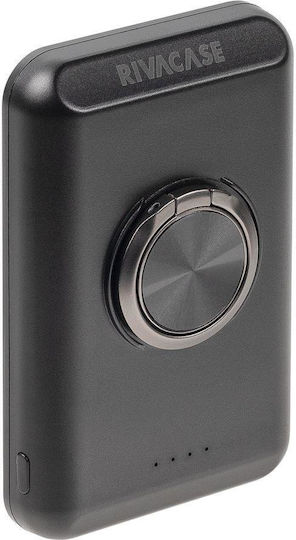 Rivacase VA2603 MagSafe Power Bank 5000mAh 20W с USB-A порт и USB-C порт Черен