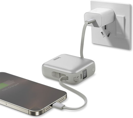 Energea Bazic Fusion Mini Power Bank 10000mAh 20W with USB-C Port Power Delivery / Quick Charge 3.0 Gray