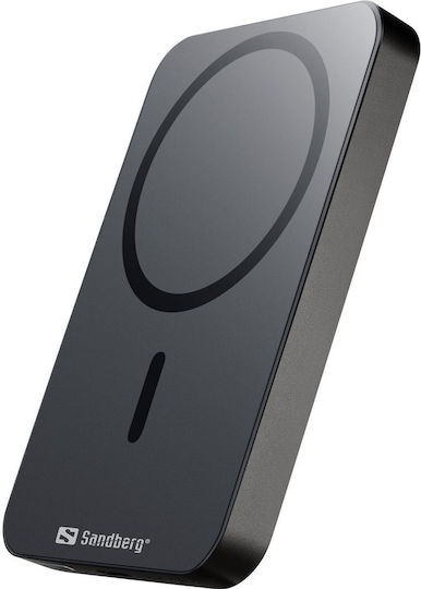 Sandberg Mag Wireless MagSafe Power Bank 5000mAh Μαύρο