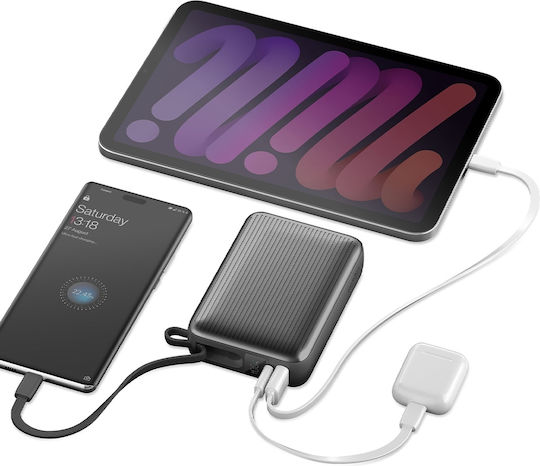 Energea Integra Ultra 45 Power Bank 20000mAh 45W με Θύρα USB-A και Θύρα USB-C Power Delivery / Quick Charge 3.0 Γκρι