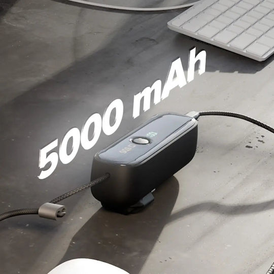 SBS Hybrid Power Bank 5000mAh 20W με Θύρα USB-C Power Delivery Μαύρο