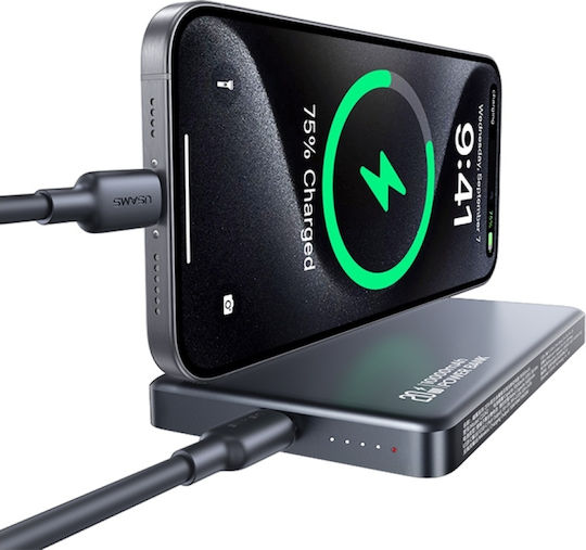 Usams CY Series CD242 MagSafe Power Bank 10000mAh 20W με Θύρα USB-C Power Delivery / Quick Charge Tarnish