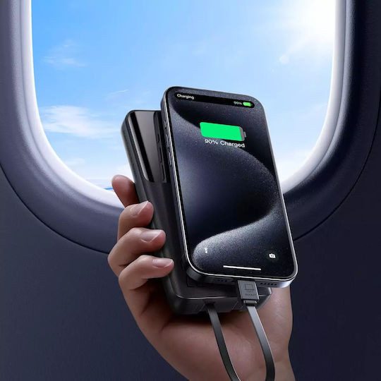 Joyroom JR-PBF19 Външна Батерия 10000mAh 22.5W с USB-A Изходен Порт и USB-C Изходен Порт Power Delivery / Бързо Зареждане Черна