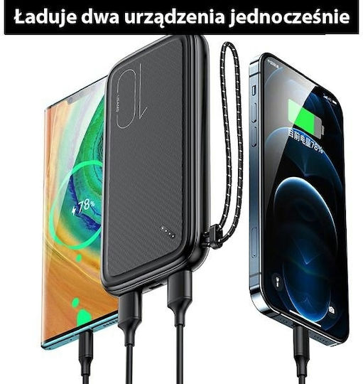 Usams PB56 Power Bank 10000mAh с 2 USB-A порта Dark Green