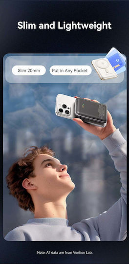 Vention FHNW0 MagSafe Power Bank 10000mAh 20W with USB-C Power Delivery White