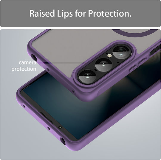 Techsuit Halofrost Ii Magsafe Задна корица Силикон Лилав (Xperia 1 VII)