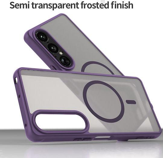 Techsuit Halofrost Ii Magsafe Задна корица Силикон Лилав (Xperia 1 VII)
