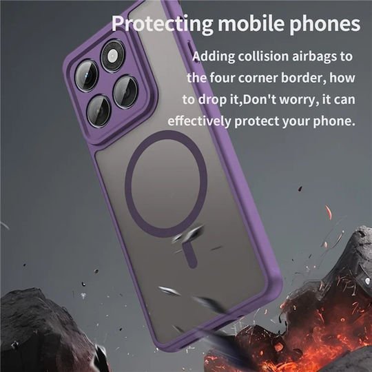 Techsuit Halofrost Ii Magsafe Задна корица Силикон Лилав (Motorola Edge 60 Pro - Techsuit)
