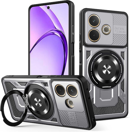 Techsuit Umschlag Rückseite Silikon Gray (Oppo A5 Pro)