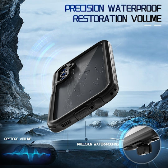 Redpepper Ip68 360 Full Cover Silicone / Plastic Waterproof Black (Galaxy A15)