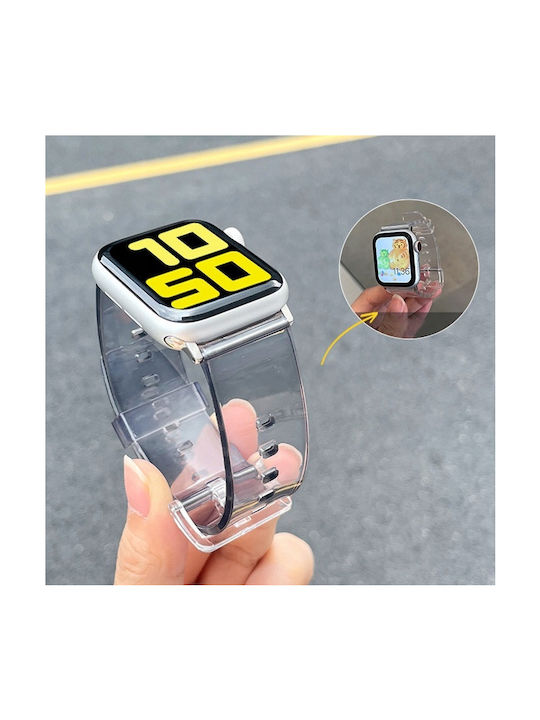 Hurtel Light Strap Transparent/Blue (Apple Watch 44/45/46mm/Ultra 49mm)
