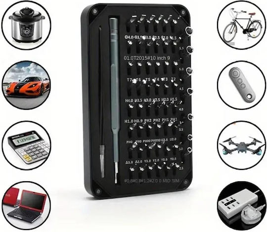Uncle George Screwdriver with 58 Interchangeable Tips