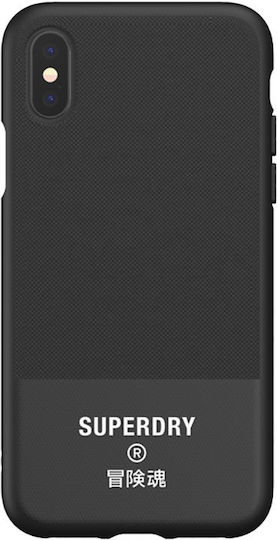 Superdry Back Cover Υφασμάτινο / Σιλικόνης Μαύρο (iPhone XS Max)