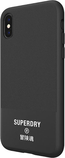 Superdry Back Cover Υφασμάτινο / Σιλικόνης Μαύρο (iPhone XS Max)