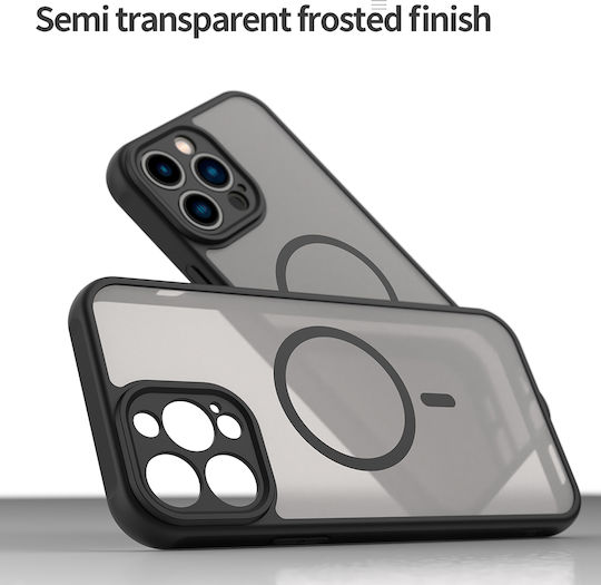 Techsuit Halofrost Ii Magsafe Umschlag Rückseite Kunststoff / Silikon Schwarz (iPhone 13 Pro)