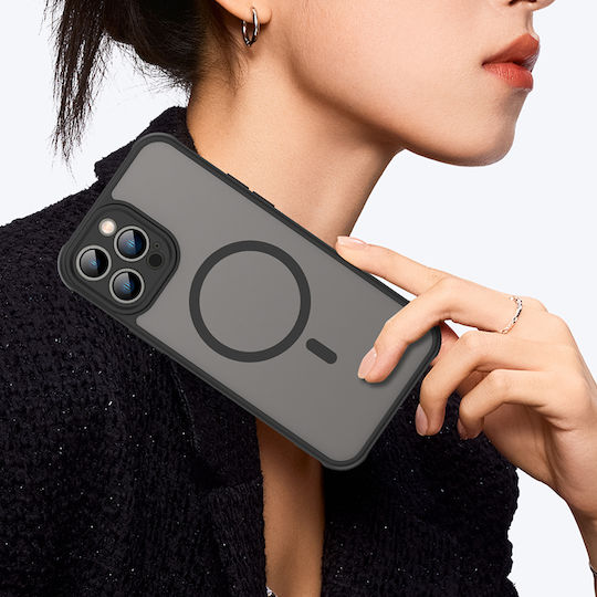 Techsuit Halofrost Ii Magsafe Umschlag Rückseite Kunststoff / Silikon Schwarz (iPhone 13 Pro)