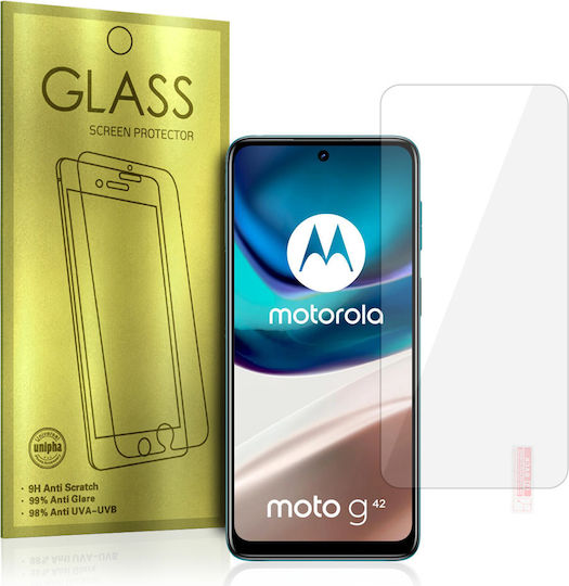 Moto Vollflächig gehärtetes Glas Gold (Moto G82)