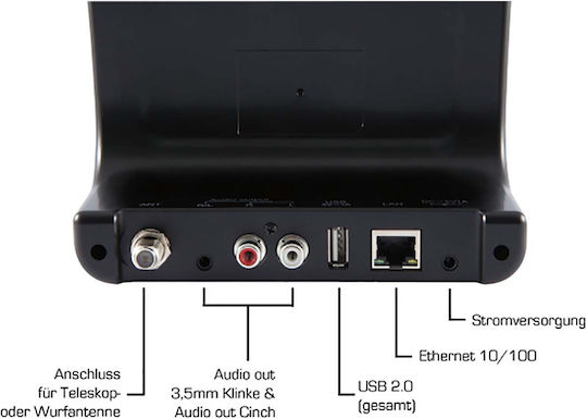 Imperial AV Dabman i400 Tabletop Radio Electric DAB+ with Bluetooth and USB Silver