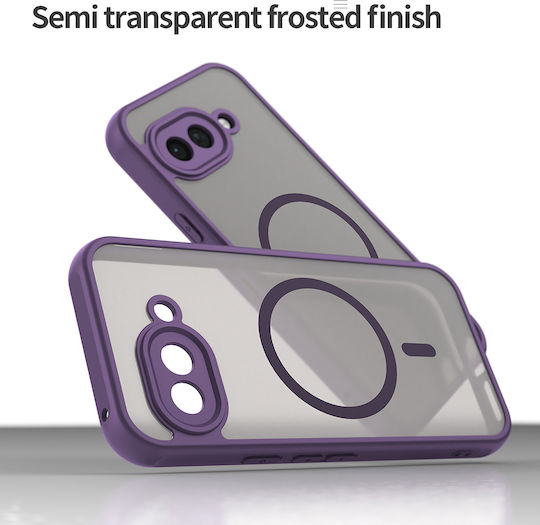 Techsuit Halofrost Ii Magsafe Umschlag Rückseite Silikon / Kunststoff Lila (Google Pixel 9a)