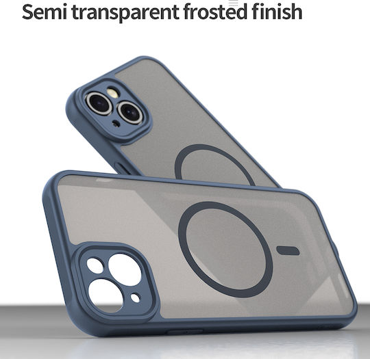 Techsuit Halofrost Ii Magsafe Umschlag Rückseite Kunststoff / Silikon Marineblau (iPhone 14)