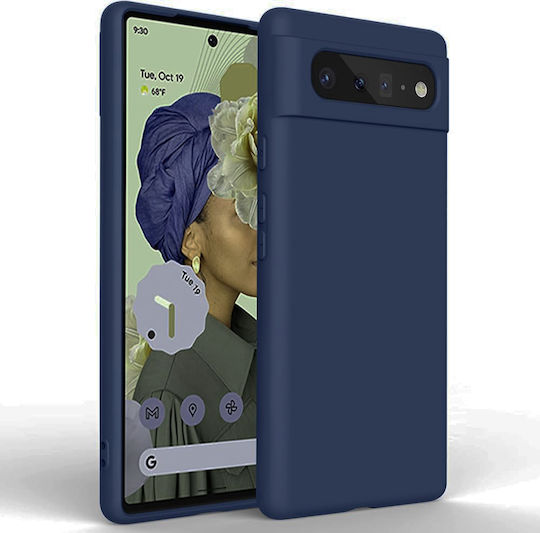 Carcasă din silicon moale pentru Google Pixel 6, culoare albastru
